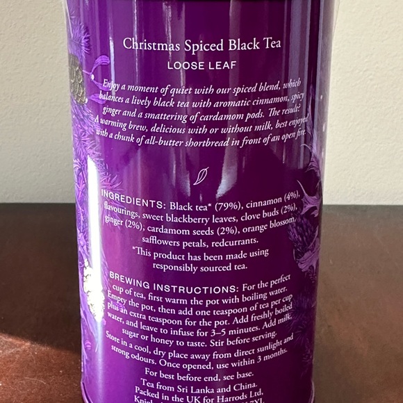 Harrods Christmas Spiced Black Tea - Picture 2 of 6